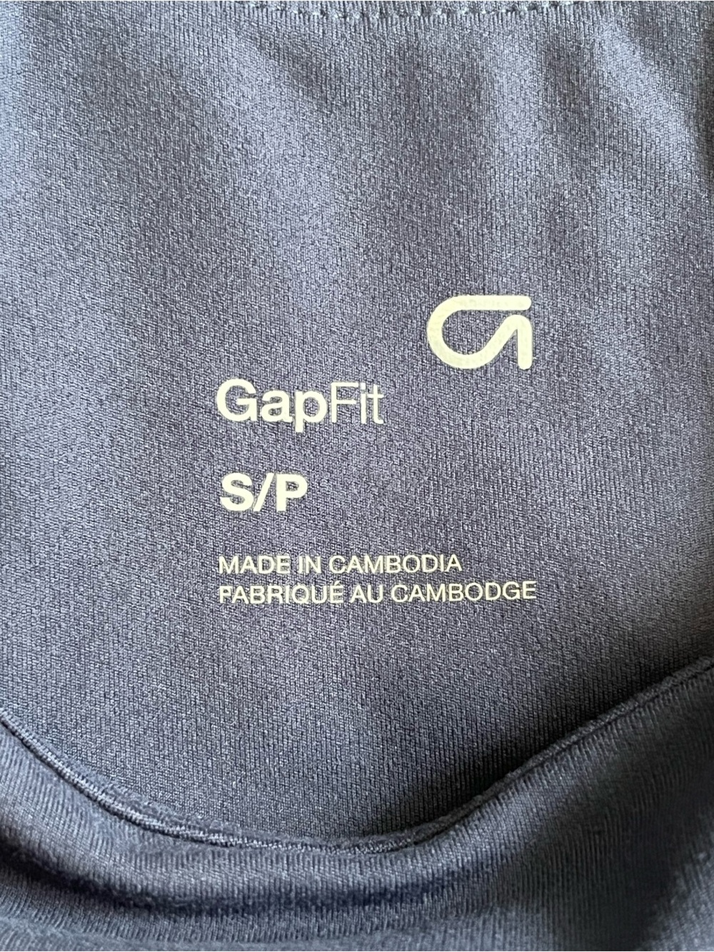 ☀️GapFit Crop Active Racerback Tank Blue Small - Picture 5 of 8